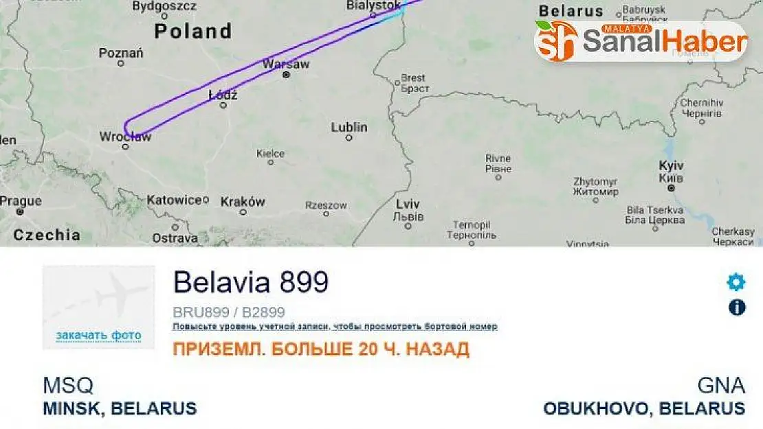 Belarus'ta şeker fabrikalarına yapılan operasyonda yolcu uçağı geri çağrıldı
