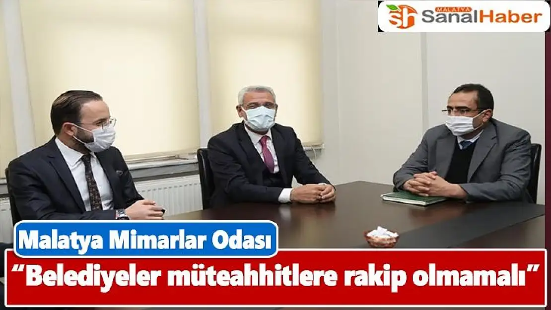 Belediyeler müteahhitlere rakip olmamalı