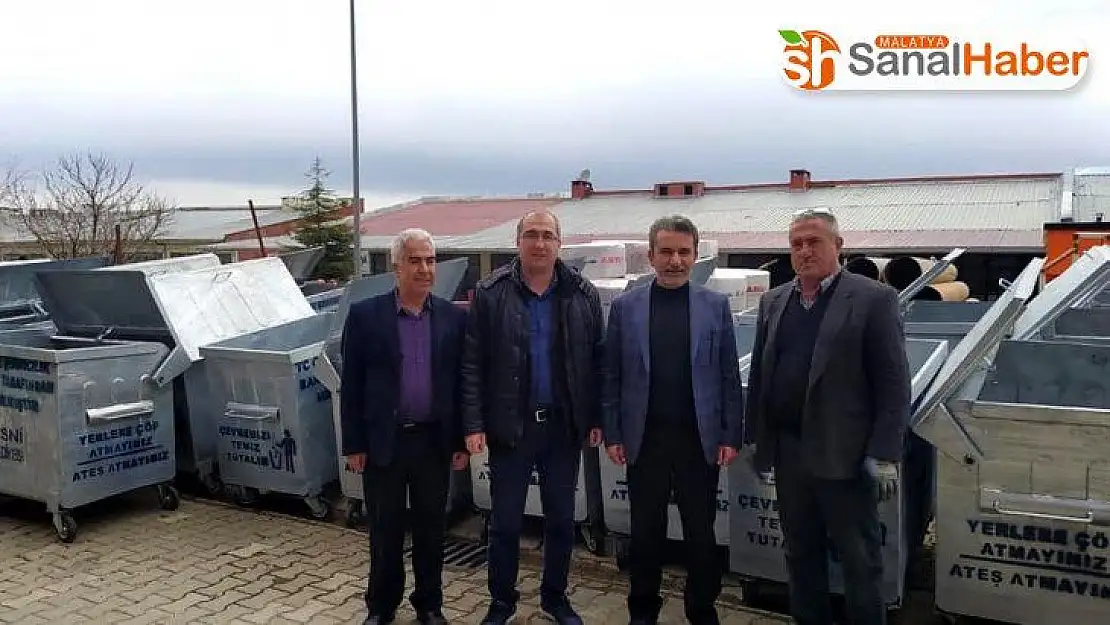 Besni Belediyesi'ne çöp konteyneri