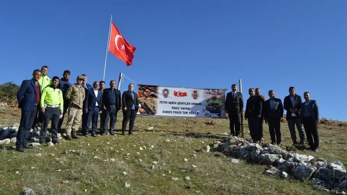 'Besni´de Fethi Sekin Hatıra Ormanında fidan dikimi gerçekleşti'