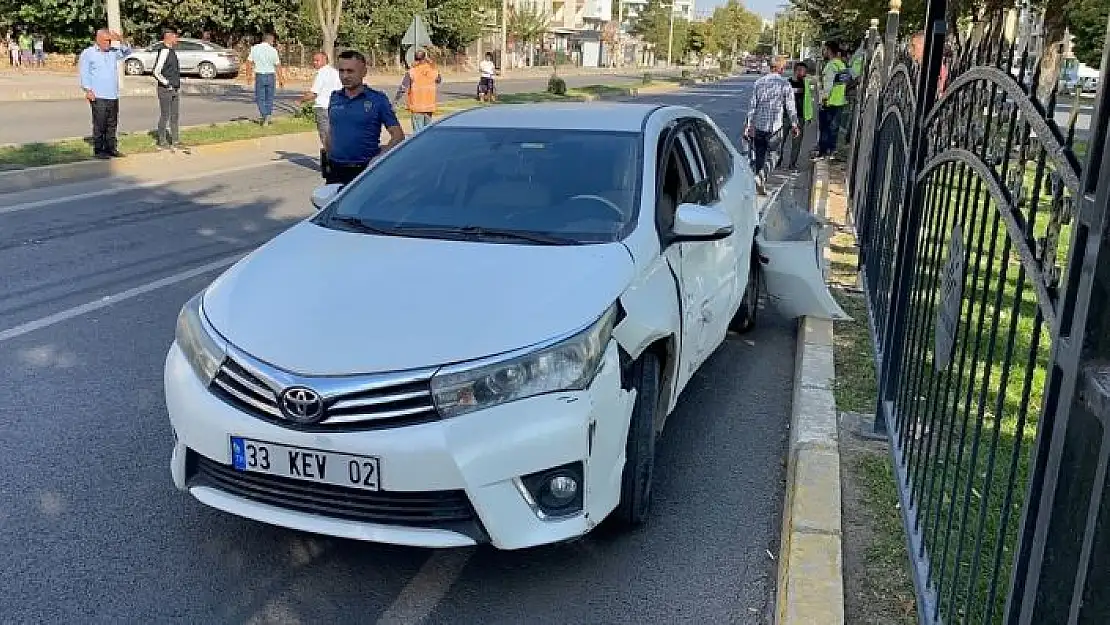 'Beton mikseriyle çarpışan otomobilin sürücüsü yaralandı'