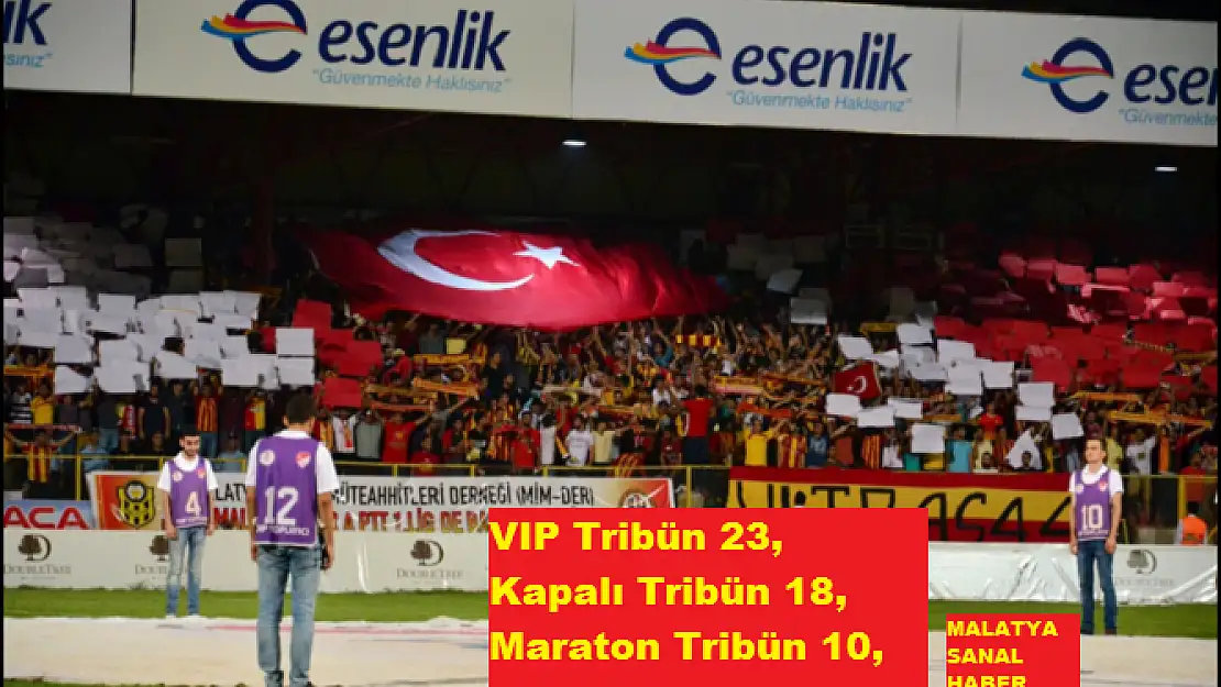 ALİMA YENİ MALATYASPOR - GAZİANTEP BÜYÜKŞEHİR MAÇININ BİLETLERİ SATIŞTA