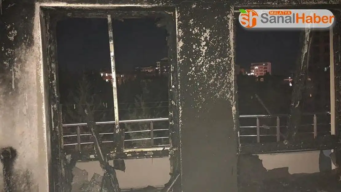 Binada çıkan yangın korkuttu