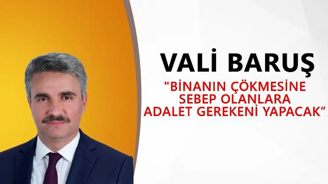 Binanın çökmesine sebep olanlara adalet gerekeni yapacak