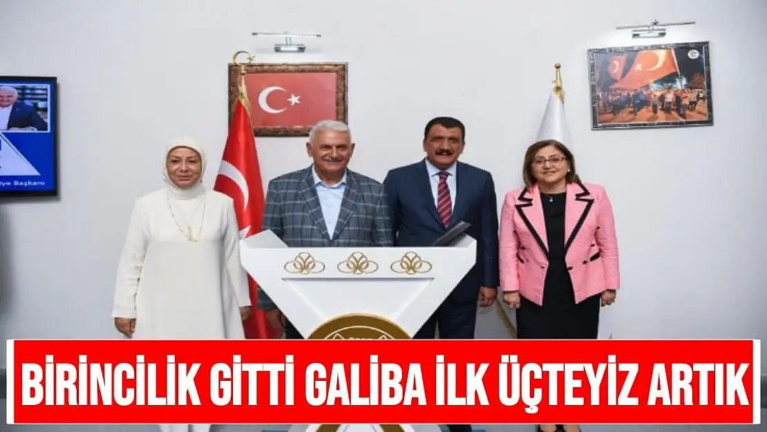 Birincilik gitti galiba ilk üçteyiz artık