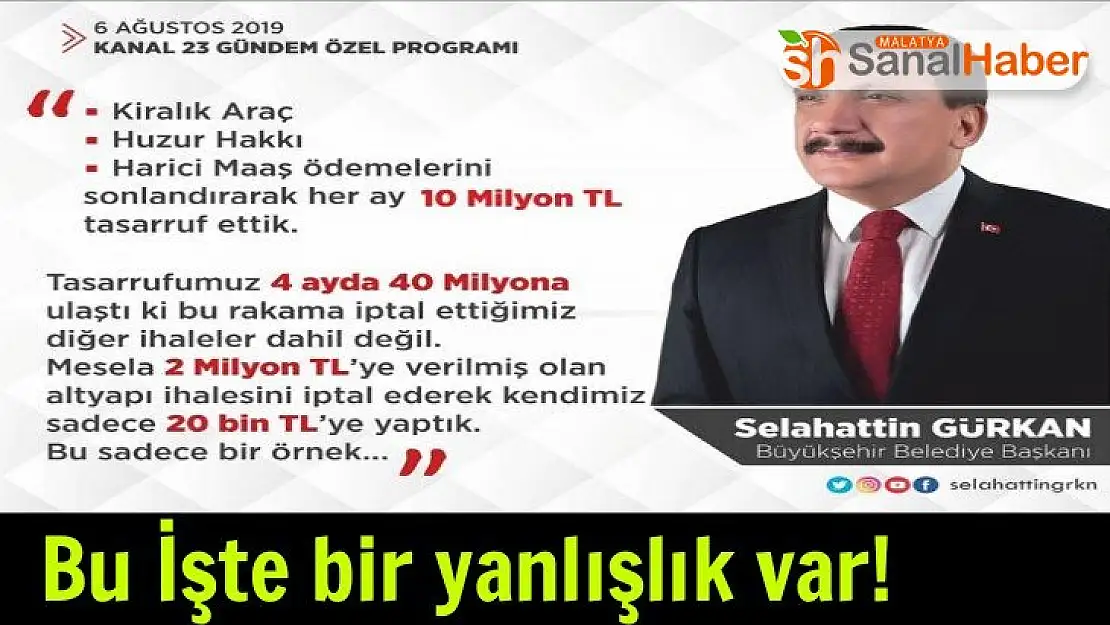 Bu İşte bir yanlışlık var
