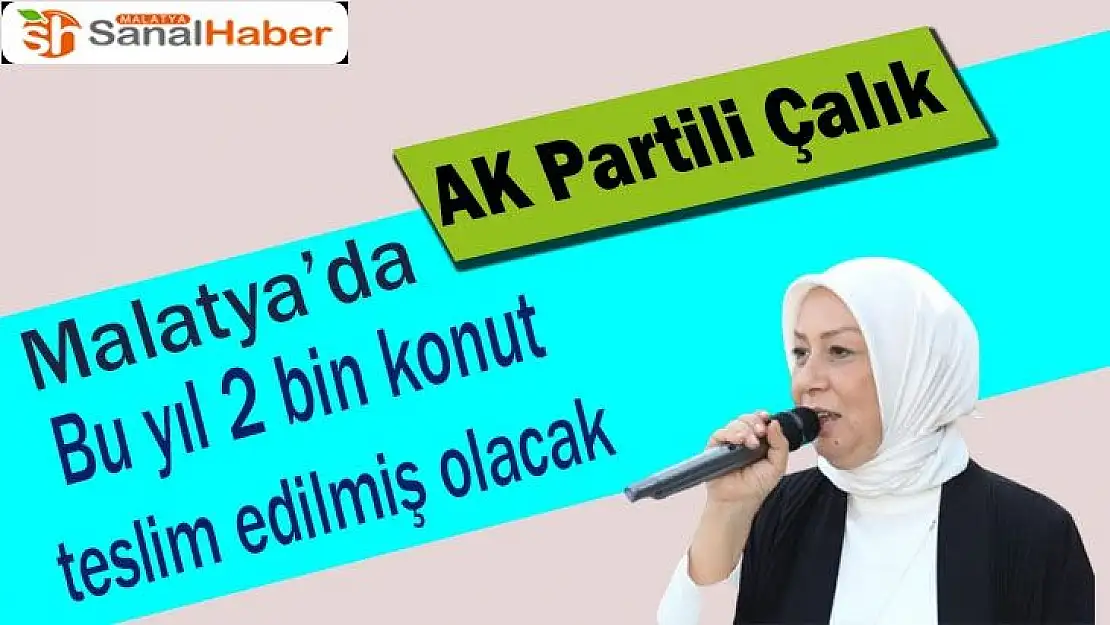 Bu yıl 2 bin konut vatandaşlarımıza teslim edilmiş olacak