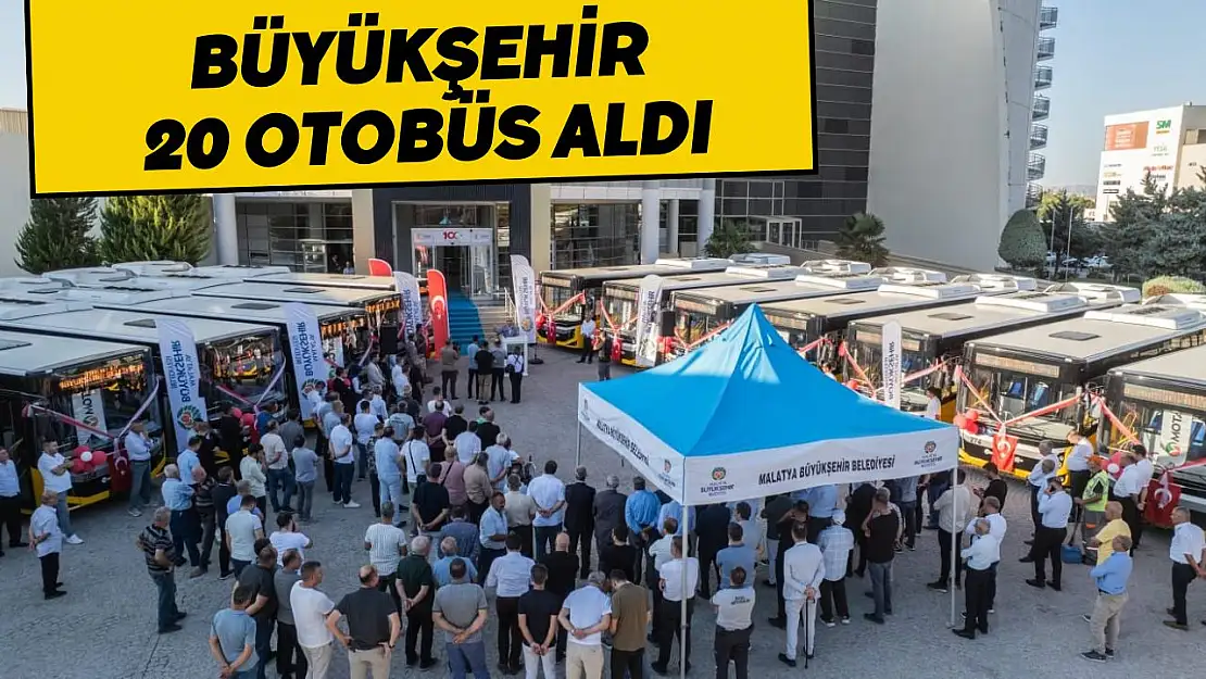 Büyükşehir 20 otobüs aldı