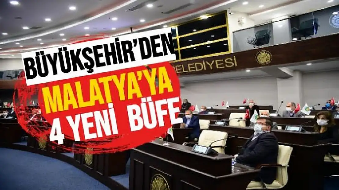 Büyükşehir´den Malatya´ya 4 yeni  Büfe