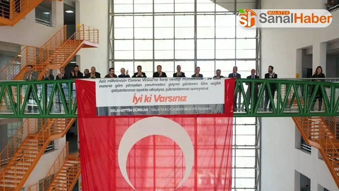Büyükşehir personellerinden sağlık çalışanlarına destek