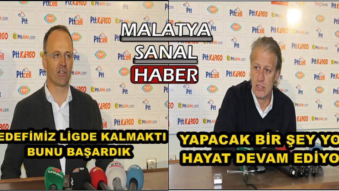 ALİMA YENİ MALATYASPOR   ŞANLIURFASPOR MAÇININ ARDINDAN