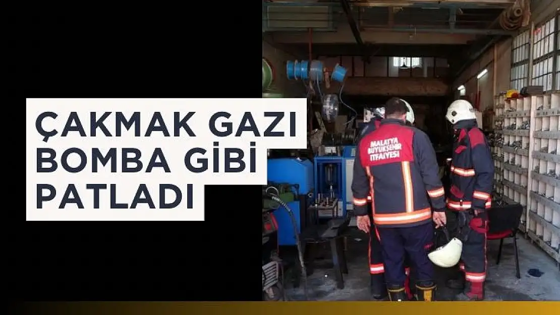 Çakmak gazı bomba gibi patladı