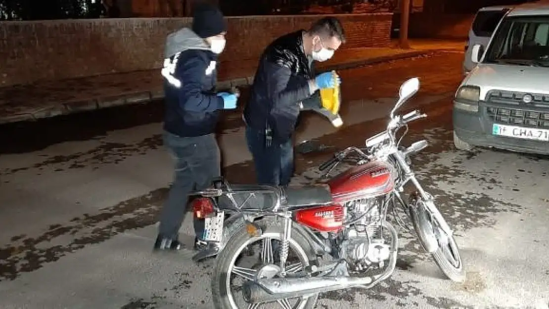 'Çalındı motosiklet terk edilmiş halde bulundu'