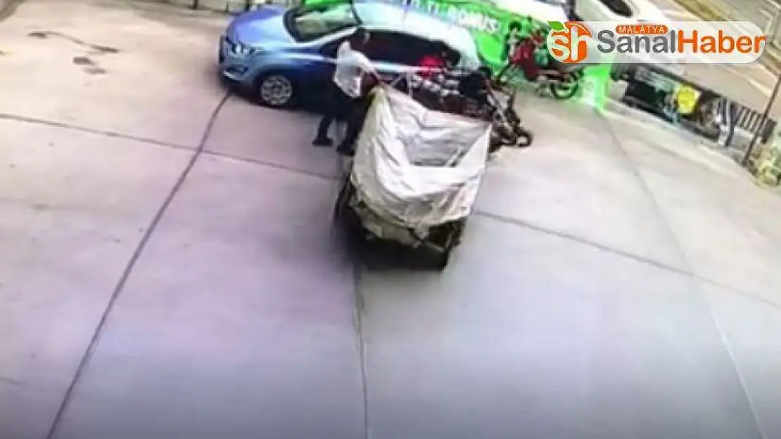 Malatya'da çalışan motosiklet ortalığı birbirine kattı