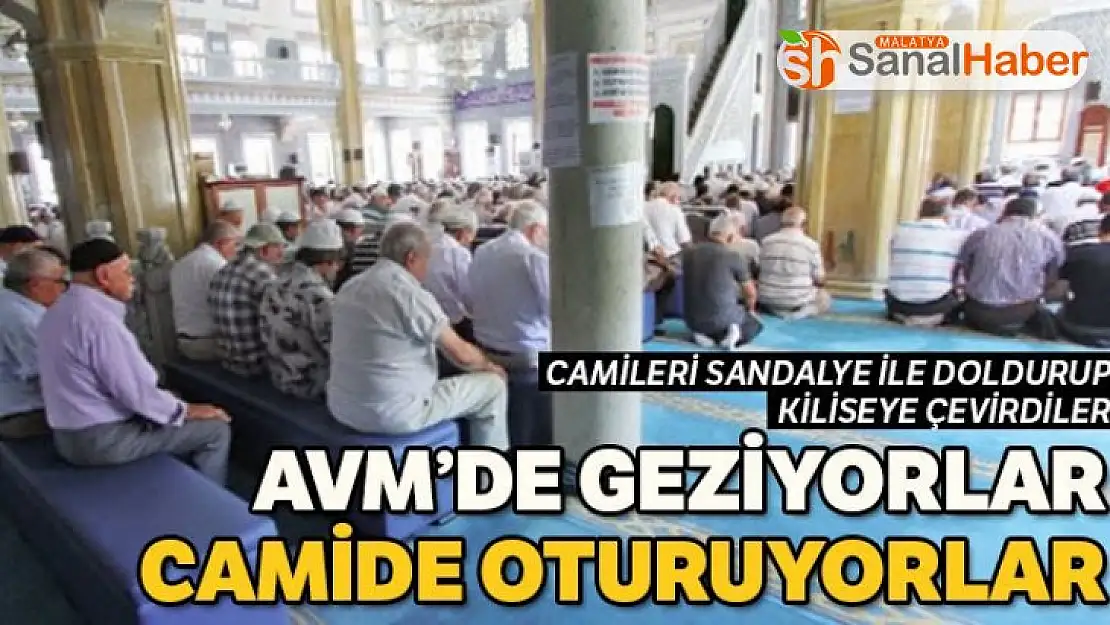 Camileri sandalye ile doldurup kiliseye çevirdiler