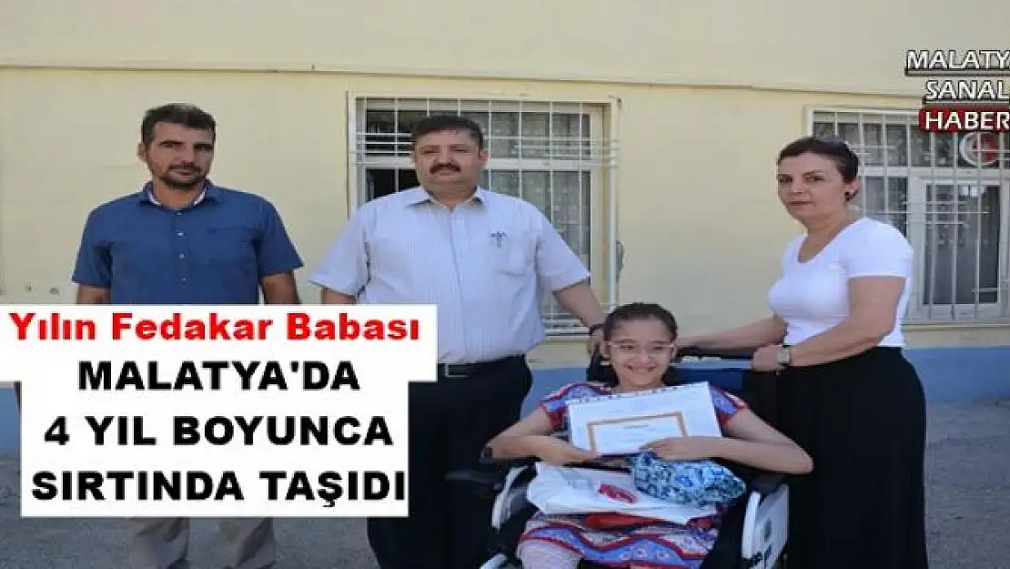 MALATYA'DA 4 YIL BOYUNCA SIRTINDA TAŞIDI