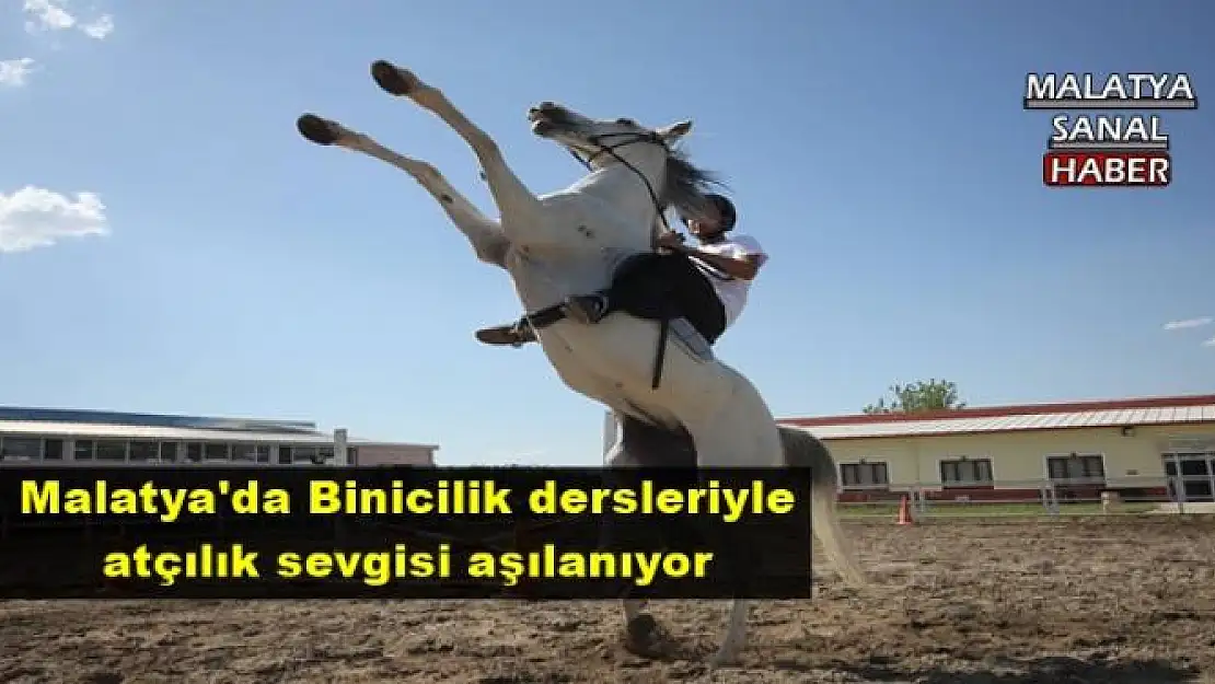 Malatya'da Binicilik dersleriyle atçılık sevgisi aşılanıyor