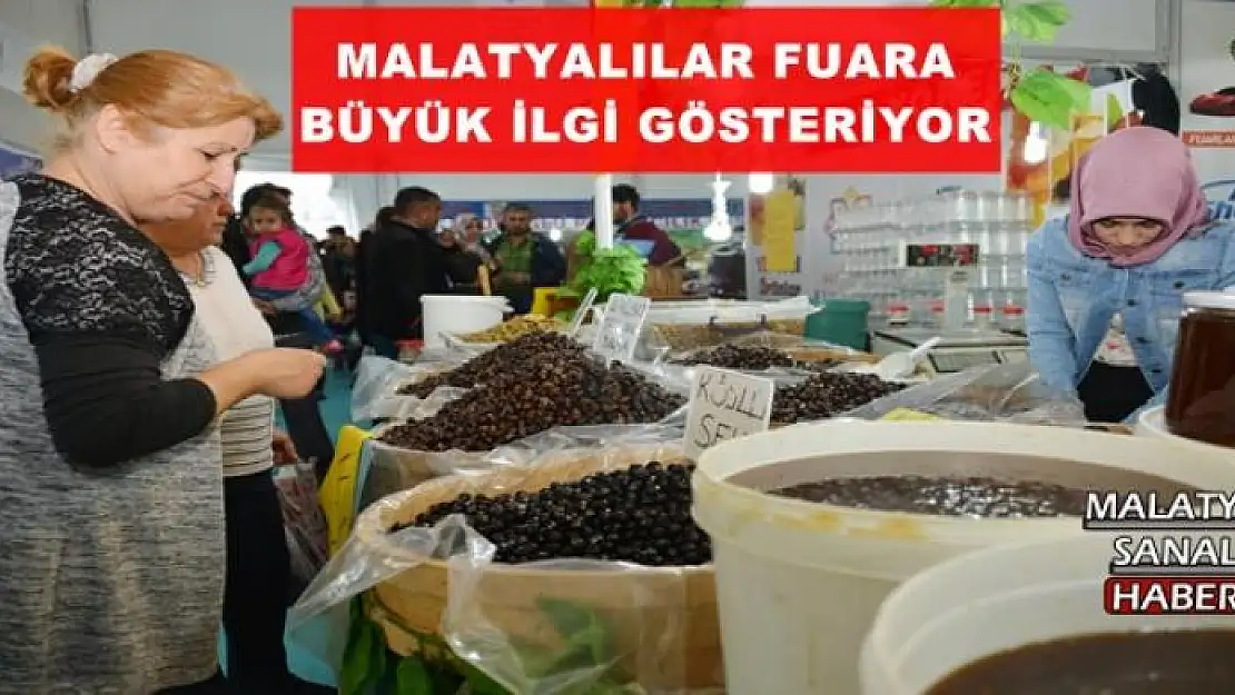 MALATYALILAR FUARA BÜYÜK İLGİ GÖSTERİYOR