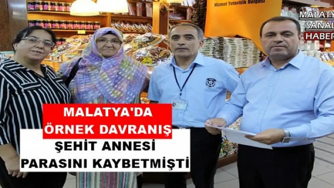 MALATYA'DA ÖRNEK DAVRANIŞ