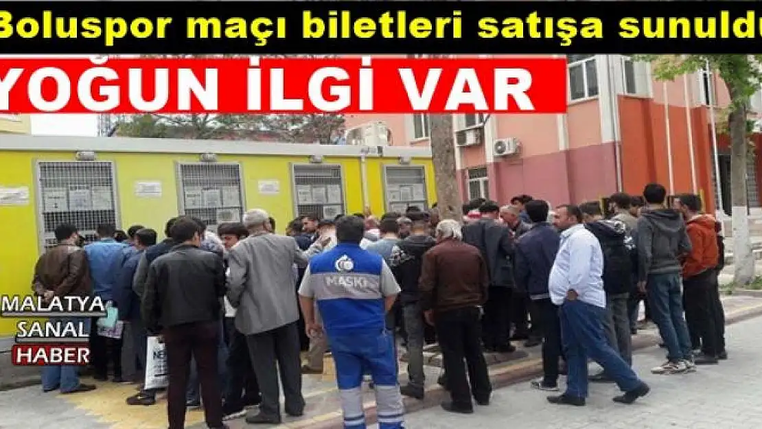  Boluspor maçı biletleri satışa sunuldu