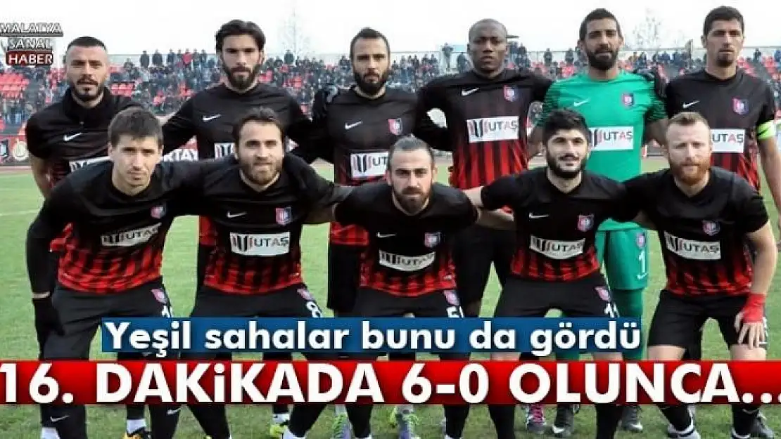 Maç 16. dakikada 6-0 olunca