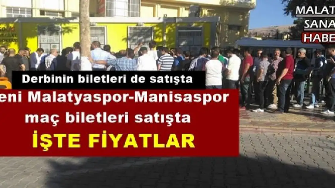 Yeni Malatyaspor-Manisaspor  maç biletleri satışta