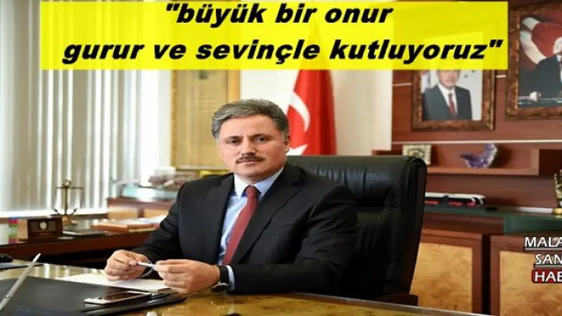 '''büyük bir onur  gurur ve sevinçle kutluyoruz'''