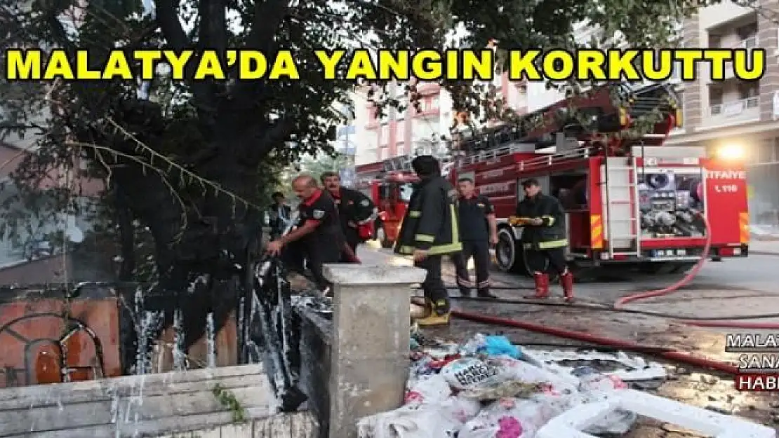 MALATYA´DA YANGIN KORKUTTU