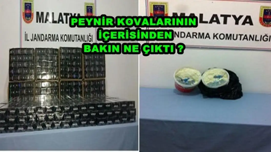 MALATAYA'DA PEYNİR KOVALARININ İÇERİSİNDEN ?