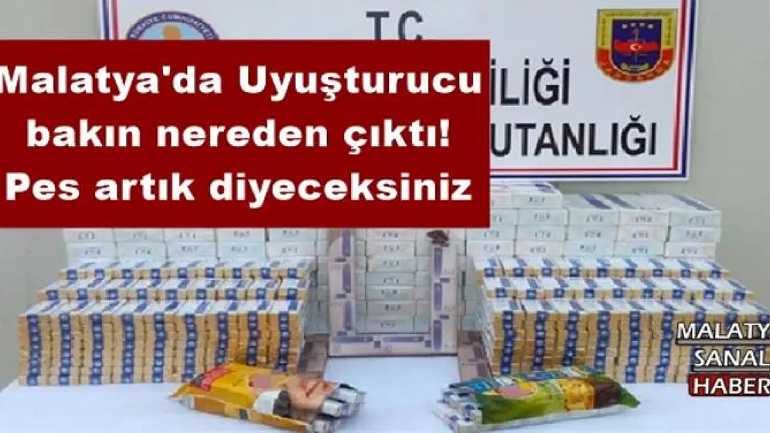 Malatya'da Uyuşturucu bakın nereden çıktı! 