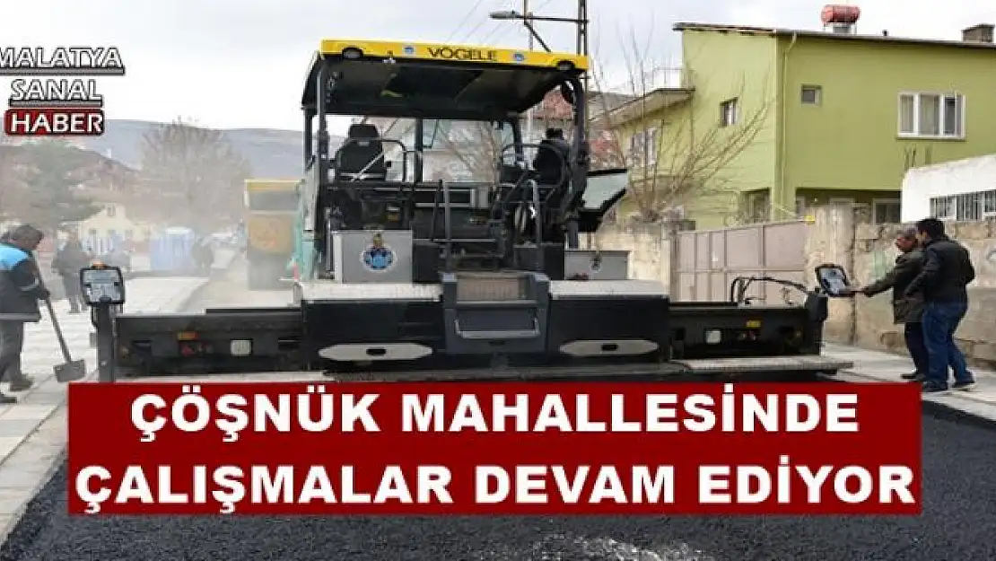 ÇÖŞNÜK MAHALLESİNDE ÇALIŞMALAR DEVAM EDİYOR