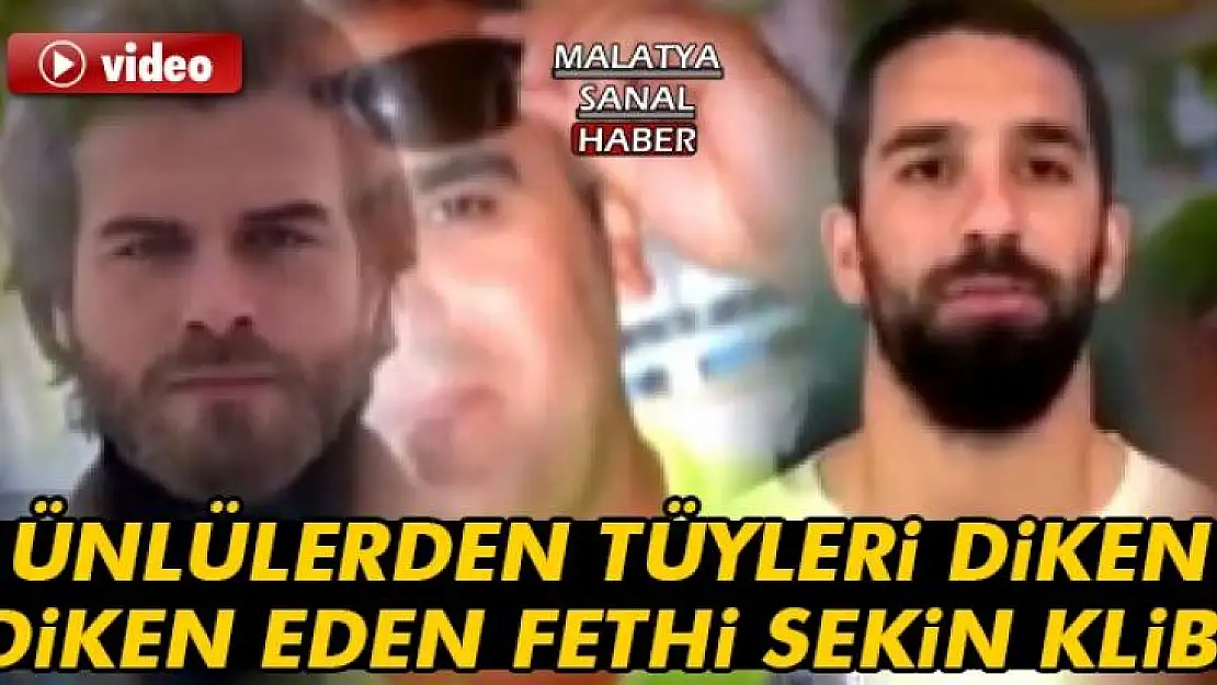 Ünlülerden tüyleri diken diken eden Fethi Sekin klibi