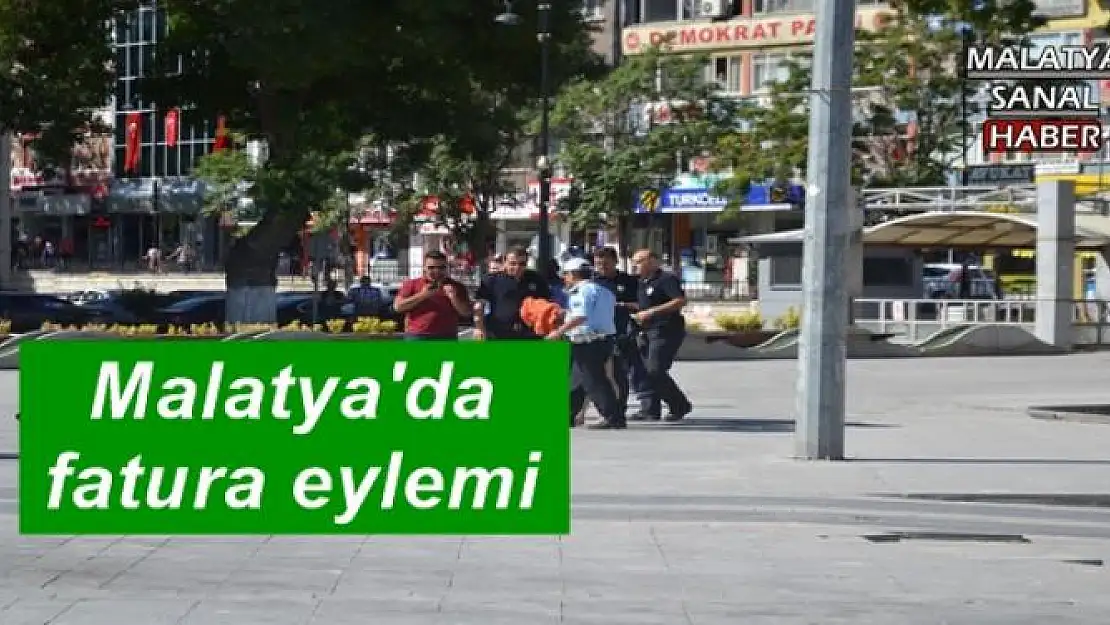 Malatya'da fatura eylemi