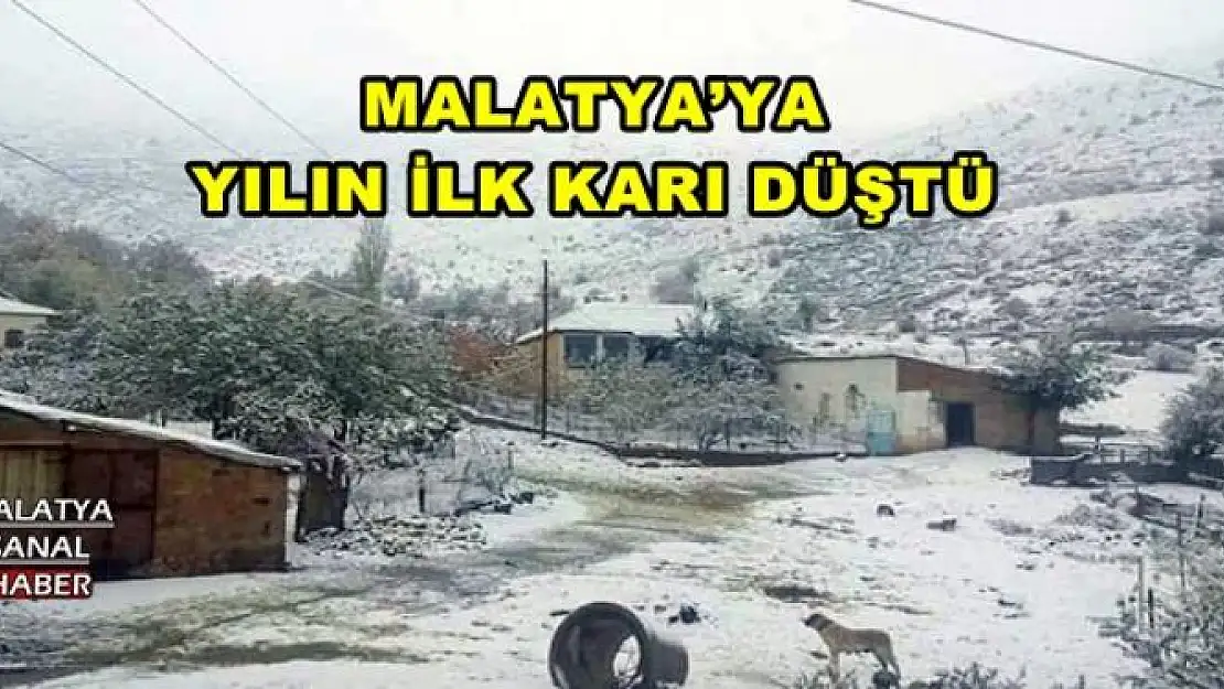 MALATYA´YA YILIN İLK KARI DÜŞTÜ