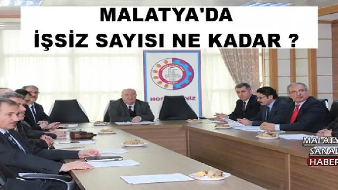 MALATYA'DA İŞSİZ SAYISI NE KADAR ?