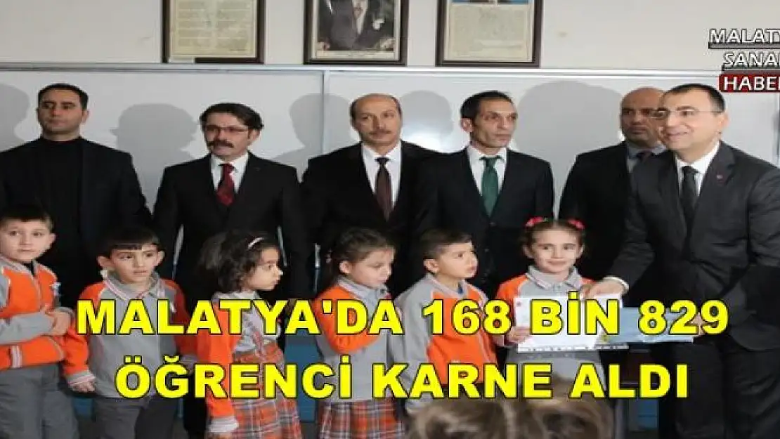 MALATYA'DA 168 BİN 829 ÖĞRENCİ KARNE ALDI