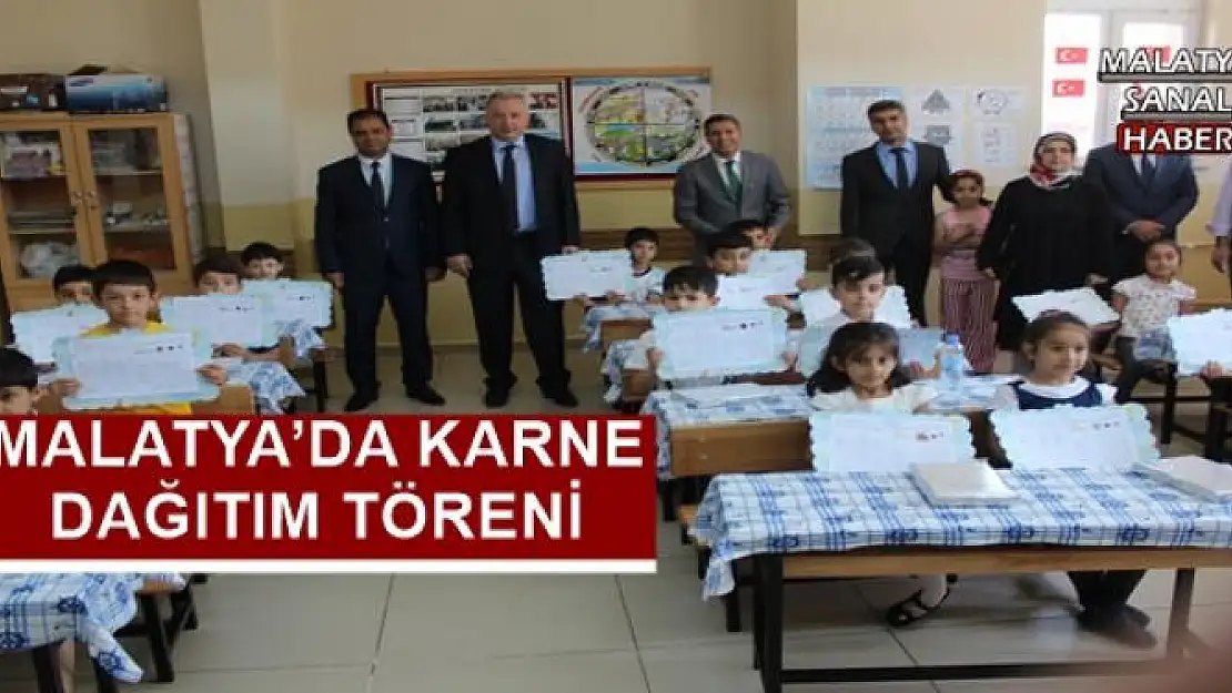 MALATYA´DA 169 BİN 670 ÖĞRENCİ KARNE ALDI