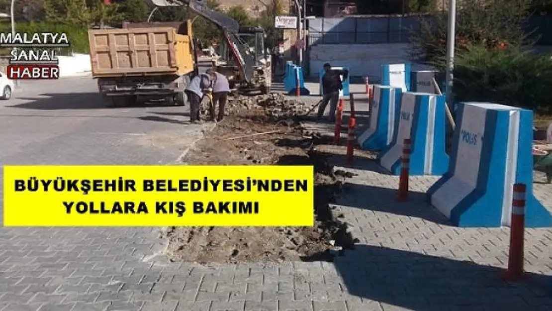 BÜYÜKŞEHİR BELEDİYESİ´NDEN YOLLARA KIŞ BAKIMI