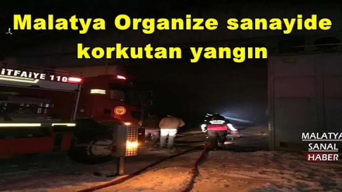 Organize sanayide korkutan yangın
