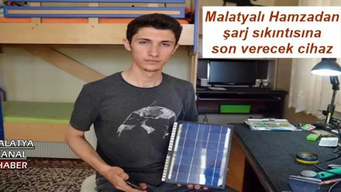 Malatyalı Hamzadan şarj sıkıntısına  son verecek cihaz