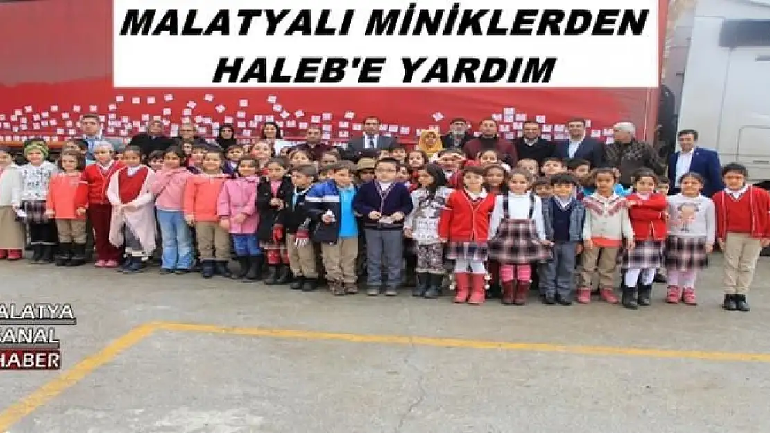 MALATYALI MİNİKLERDEN HALEB'E YARDIM