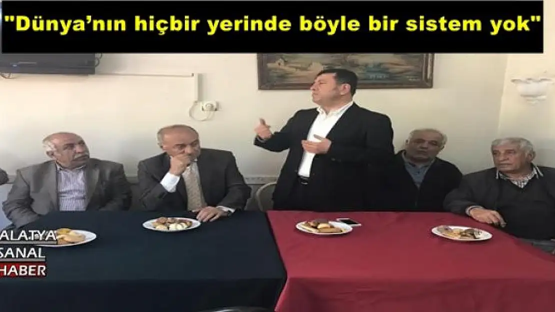 Ağbaba:Dünya´nın hiçbir yerinde böyle bir sistem yok