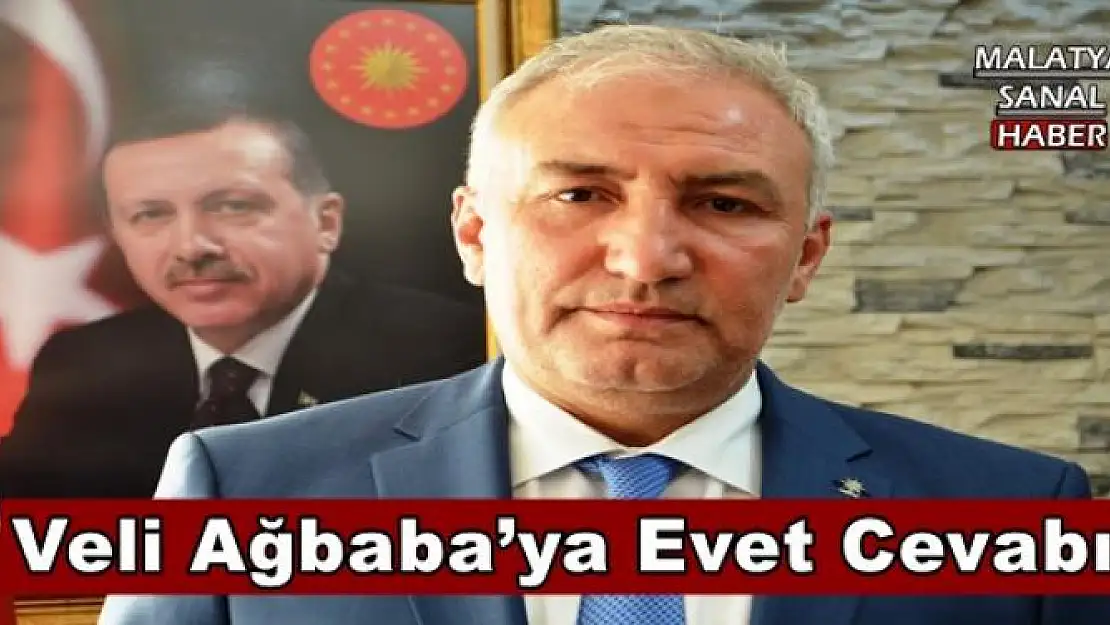 Veli Ağbaba´ya Evet Cevabı