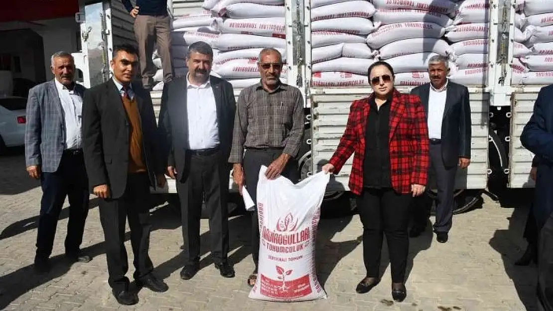 'Çiftçilere mercimek tohumu dağıtıldı'