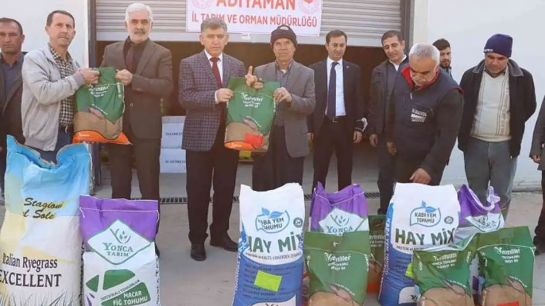 'Çiftçilere yem bitkisi tohumluğu dağıtıldı'