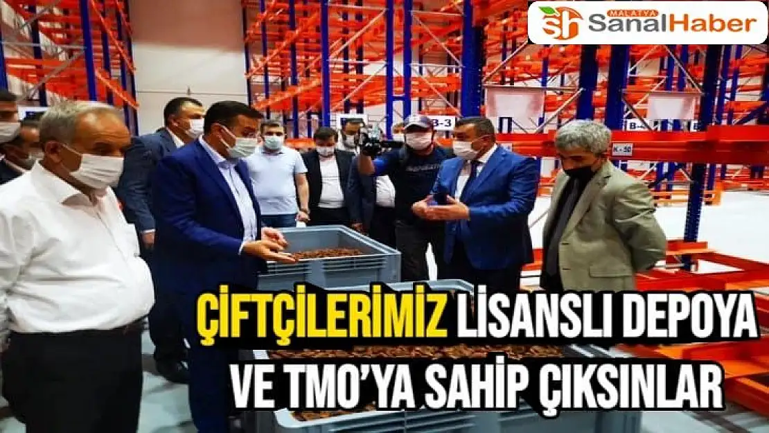 Çiftçilerimiz lisanslı depoya ve TMO´ya sahip çıksınlar