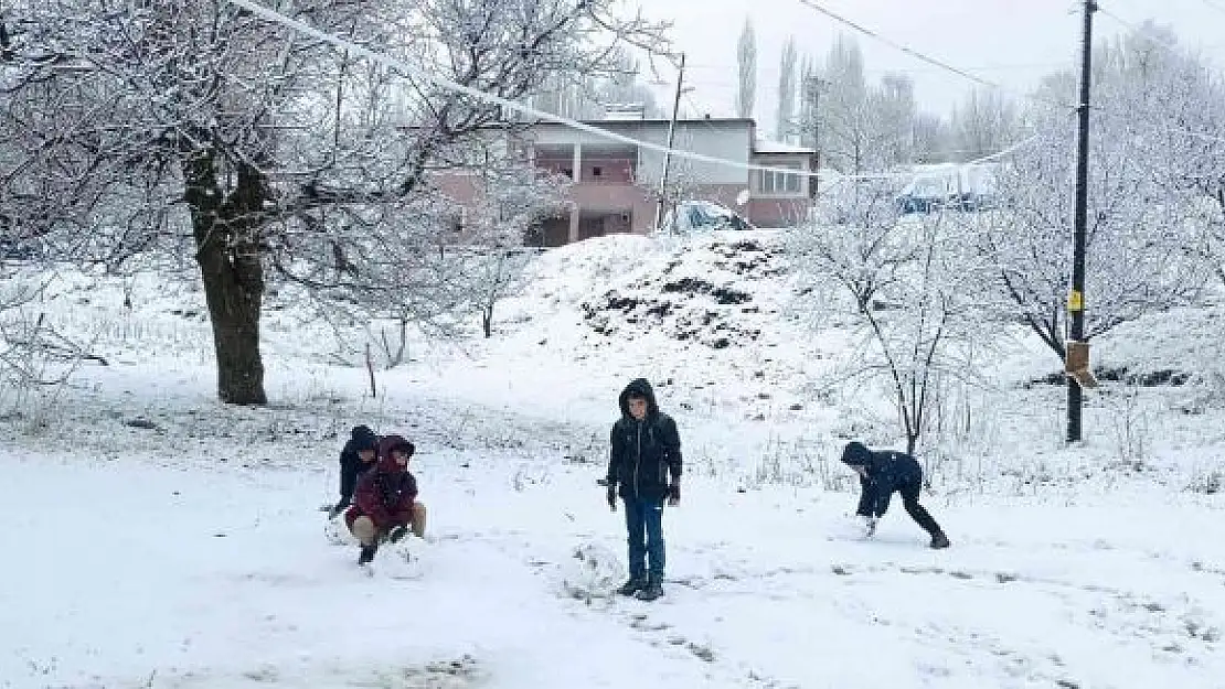 'Çocuklar kartopu oynayarak karın tadını çıkardı'