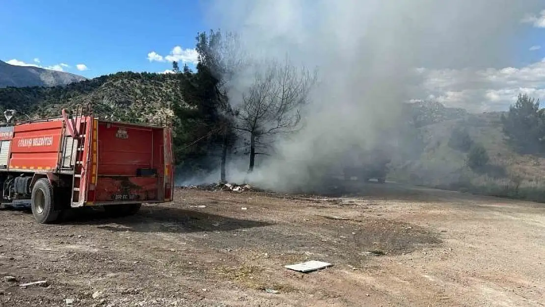 'Çöp dökülen alanda yangın çıktı'