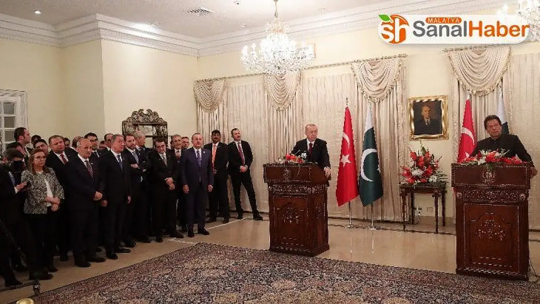 Cumhurbaşkanı Erdoğan: 'Askeri ve savunma sanayii alanları, Pakistan ile ikili ilişkilerimizde en önemli başlığı teşkil ediyor'