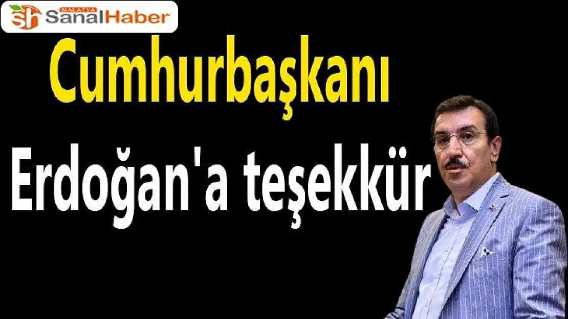 Cumhurbaşkanı Erdoğan´a teşekkür